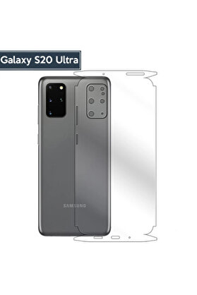 CepteToptan ALLY SM Galaxy S20 Ultra Hidrojel Hayalet Arka Tam Kaplama Film-(1903) - DROPX7229-4634