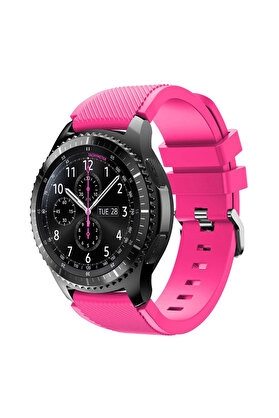 CepteToptan 22MM Gear S3 Watch 4 -GT2 GT2E 46MM KayışKordon Silikon Kayış Kordon-(1903) - DROPX6837-7503