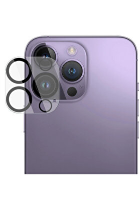 CepteToptan Ally iPhone 15 Pro-15 Pro Max Full Tempered Kamera Lens Koruma Camı-(1903) - ARFGH1704-7099