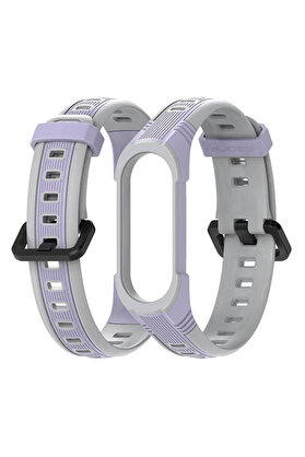 CepteToptan Mijobs Xiaomi Mi Band 5-4 Çift Renk Kayış Kordon-(1903) - BRH029742-1704