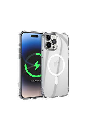 CepteToptan Hoco iPhone 15 Pro Max Anti-Fall Darbe Önleyici Airbag Manyetik Magsafe Silikon - DROPX8734-8224