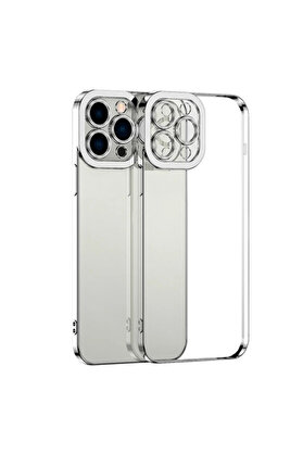 CepteToptan ALLY Fashion Series iPhone 11 Pro Kılıf Renkli Kenar Lazer Çerçeveli Silikon - DROPX4021-2546