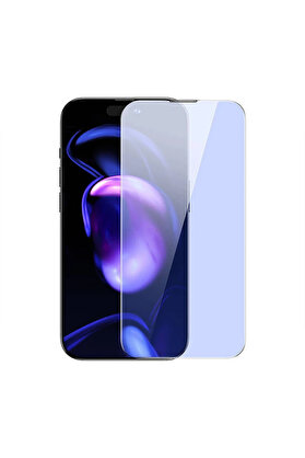 CepteToptan iPhone 15 Pro Full Koruma Anti Mavi Işık Tempered Cam Ekran Koruyucu 2 Adet Se - DROPX4899-1173