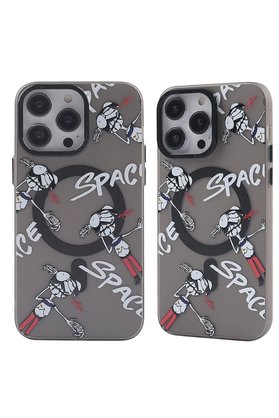 CepteToptan iPhone 14 Pro Kılıf Apollo Magneticsafe Desenli Kapak - Apollo Siyah - 3 - DROPX3330-5053