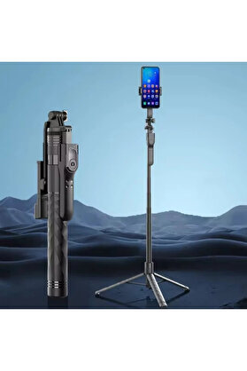 CepteToptan ALLY K28 Uzaktan Kumandalı Canlı Yayın Bluetooth Standlı Selfie Çubuğu Tri - DROPX3228-7608