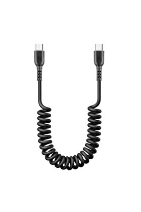 CepteToptan ALLY 15 M Pd 60W Uyumlu Geri Çekilebilir Yaylı Kablo Hızlı Şarj Dirseği Tip-C - DROPX7331-3218