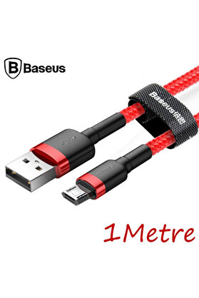 CepteToptan Cafule Micro Usb 1metre 2.4a Hızlı Şarj Halat Usb Kablo-(1903) - DROPX8287-6918