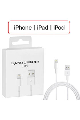 MKR İPhone 14-13-12-11 XR XS 8-7 Lİghtİng 1metre Usb Şarj Kablosu-(5775) - AYS7441-8920