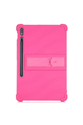 CepteToptan ALLY Galaxy Tab S8 S7 T870 / T875 11 inç Standlı Silikon Kılıf-(1903) - DROPX5244-5037