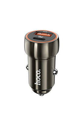 CepteToptan HOCO Z46A PD20W+QC3.0 USB+Type-C Giriş Araç içi Çakmaklık Hızlı Şarj Ale - DROPX9182-8361