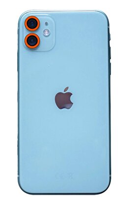 CepteToptan iPhone 11 Neon Fosforlu Kamera Lens - Turuncu - DROPX1069-6892