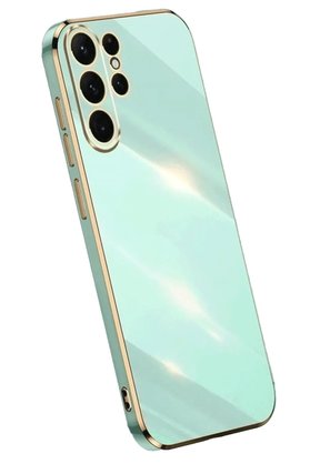 CepteToptan Samsung Galaxy S25 Ultra Kılıf Volet Silikon - Açık Yeşil - DROPX8911-5922