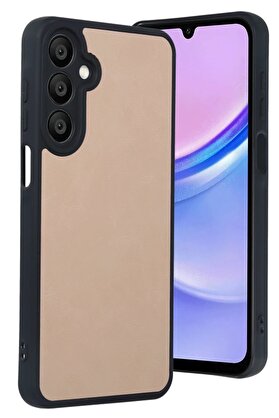 CepteToptan Samsung Galaxy A56 Kılıf Aras Deri Kapak - Pudra - DROPX3195-1427