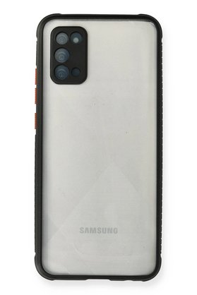 CepteToptan Samsung Galaxy A02S Kılıf Miami Şeffaf Silikon - Siyah - DROPX9721-8020