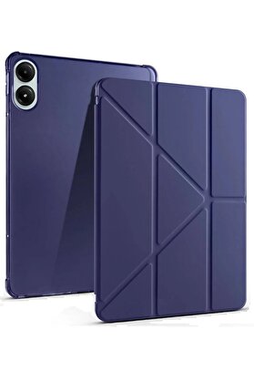 CepteToptan Xiaomi Redmi Pad Pro 12.1 Kılıf Kalemlikli Mars Tablet Kılıfı - Lacivert - DROPX6984-3374