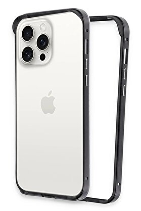 CepteToptan iPhone 14 Pro Max Land Bumper Koruma Kapak - Siyah - DROPX5786-3018
