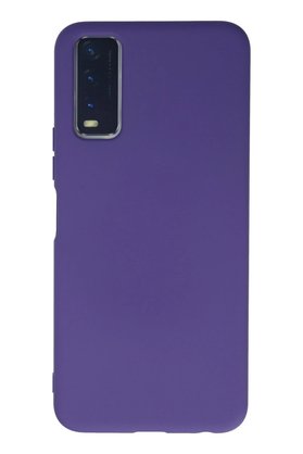 CepteToptan Vivo Y11S Kılıf Nano içi Kadife Silikon - Mor - DROPX2999-7116