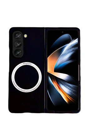 CepteToptan Samsung Galaxy Z Fold 5 Kılıf Mata Fold Kapak - Siyah - DROPX9697-6126