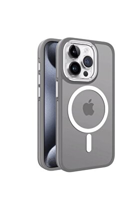 CepteToptan iPhone 13 Pro Max Winner Magsafe Kapak - Gri - DROPX8900-8227