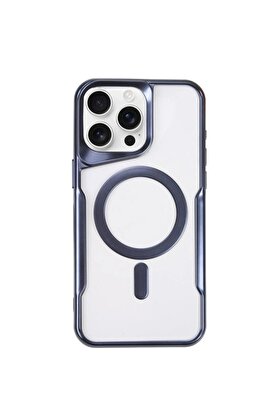 CepteToptan iPhone 14 Pro Kılıf Boyi Magsafe Silikon Kapak - Lacivert - DROPX6608-2021