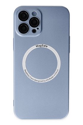 CepteToptan iPhone 12 Pro Kılıf Jack Magneticsafe Lens Silikon - Sierra Blue - DROPX2935-4297