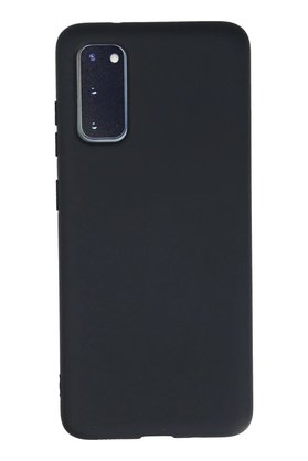 CepteToptan Samsung Galaxy S20 Kılıf Nano içi Kadife Silikon - Lacivert - DROPX5797-4649