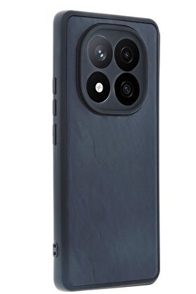 CepteToptan Xiaomi Redmi Note 14 Pro 5G Kılıf Aras Deri Kapak - Lacivert - DROPX1810-5292