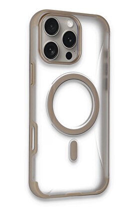 CepteToptan iPhone 16 Pro Max Hilton Magsafe Kapak - Gold - DROPX9925-5151