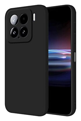CepteToptan Xiaomi Mi 15 Kılıf Nano içi Kadife Silikon - Siyah - DROPX8631-1875