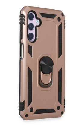 CepteToptan Samsung Galaxy A14 4G Kılıf Sofya Yüzüklü Silikon Kapak - Rose - DROPX5563-4477