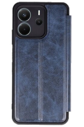 CepteToptan Xiaomi Redmi Note 14 4G Kılıf Flip Cover - Lacivert - DROPX8755-4879