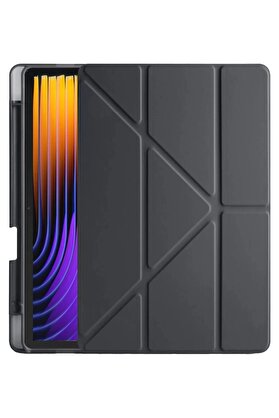 CepteToptan Xiaomi Pad 7 Pro Kılıf Kalemlikli Mars Tablet Kılıfı - Siyah - DROPX2629-9982