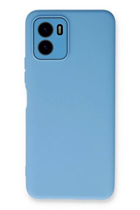 CepteToptan Vivo Y15S Kılıf Lansman Glass Kapak - Mavi - DROPX6256-4309