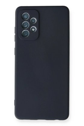 CepteToptan Samsung Galaxy A72 Kılıf Nano içi Kadife Silikon - Lacivert - DROPX8133-3852