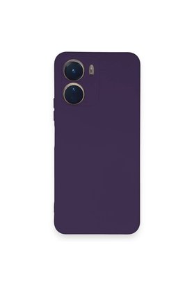 CepteToptan Vivo Y16 Kılıf Nano içi Kadife Silikon - Mor - DROPX8595-5976