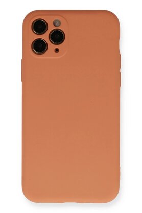 CepteToptan iPhone 11 Pro Kılıf Nano içi Kadife Silikon - Mat Turuncu - DROPX5532-6599