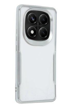 CepteToptan Xiaomi Redmi Note 14 Pro 5G Kılıf Boyi Silikon Kapak - Gümüş - DROPX9710-6764