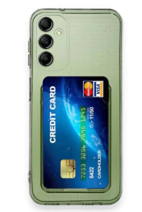 CepteToptan Samsung Galaxy A16 5G Kılıf Kart Şeffaf Silikon - Şeffaf - DROPX6011-9073