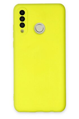 CepteToptan Huawei P30 Lite Kılıf Nano içi Kadife Silikon - Sarı - DROPX3797-3628