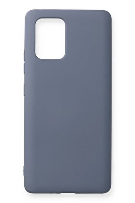 CepteToptan Samsung Galaxy A91 / S10 Lite Kılıf Nano içi Kadife Silikon - Gri - DROPX1121-2406