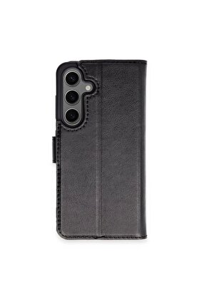 CepteToptan Samsung Galaxy S24 Plus Kılıf Trend S Plus Kapaklı Kılıf - Siyah - DROPX3525-3326