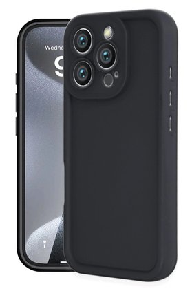 CepteToptan iPhone 16 Pro Max Kılıf Viera Silikon - Siyah - DROPX9519-7618