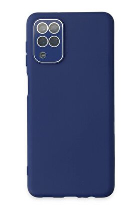CepteToptan Samsung Galaxy A22 Kılıf Lansman Glass Kapak - Sky Blue - DROPX7657-1865