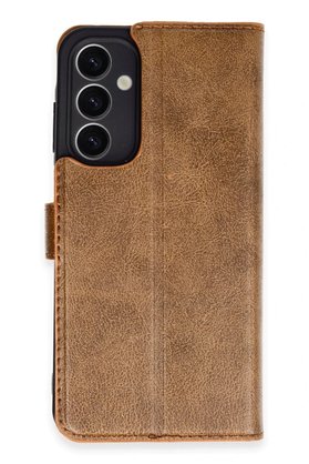 CepteToptan Samsung Galaxy A25 5G Kılıf Trend S Plus Kapaklı Kılıf - Taba - DROPX2026-7609