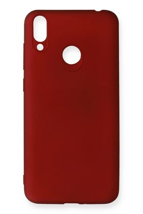 CepteToptan Huawei Honor 8C Kılıf First Silikon - Bordo - BRH021925-1796