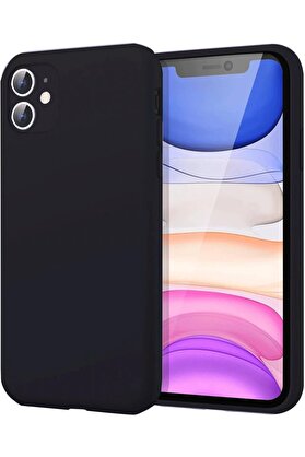 CepteToptan iPhone 11 Kılıf First Silikon - Siyah - DROPX9600-3618
