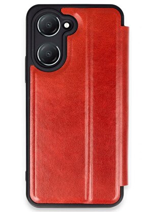 CepteToptan Vivo Y18 Kılıf Flip Cover - Kırmızı - DROPX8104-1530