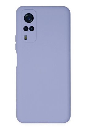 CepteToptan Vivo Y53S Kılıf Nano içi Kadife Silikon - Lila - DROPX6291-3824