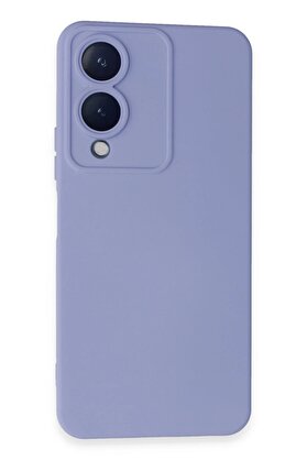 CepteToptan Vivo Y17S Kılıf Nano içi Kadife Silikon - Lila - DROPX3771-6685