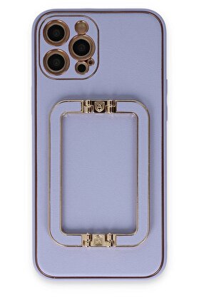 CepteToptan iPhone 12 Pro Kılıf Coco Elit Kapak - Lila - DROPX3647-5737